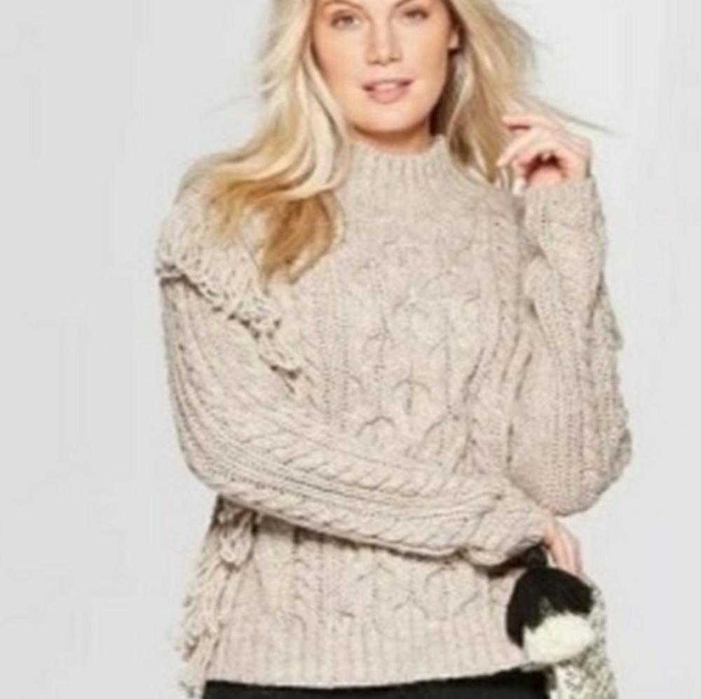Universal Thread Fringe Sweater Pullover - image 1